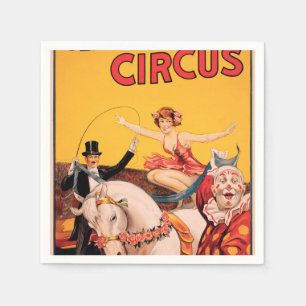 Guardanapo De Papel Gentry Bros. Circo