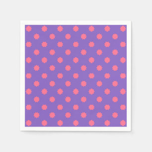 Guardanapo De Papel Geo roxo e rosa