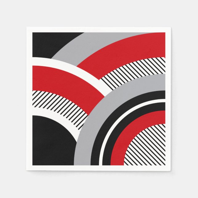 Guardanapo De Papel Geometria colorida (Frente)