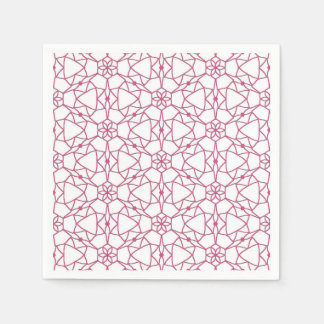 Guardanapo De Papel Geometria Rosa