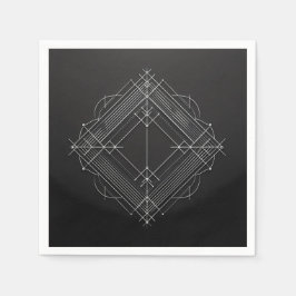 Guardanapo De Papel Geometric Filigree Diamond