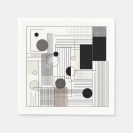 Guardanapo De Papel Geometric Matrix