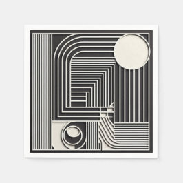 Guardanapo De Papel Geometric Orbit Lines