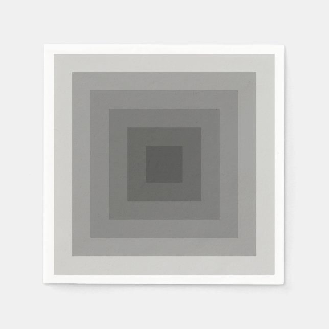 Guardanapo De Papel Geométrico ao quadrado preto (Frente)