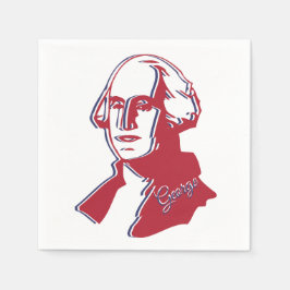 Guardanapo De Papel George Washington Retrato Adicionar Texto Indicado