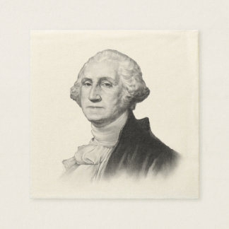 Guardanapo De Papel George Washington Vintage Retrat Painting