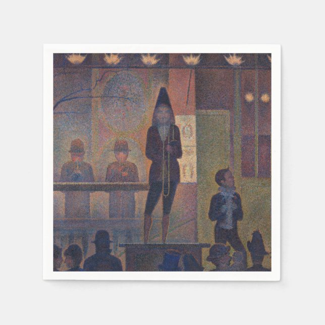 Guardanapo De Papel Georges Seurat - Apresentação do Circo (Frente)