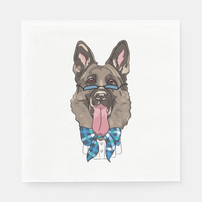 Guardanapo De Papel German shepherd (Frente)