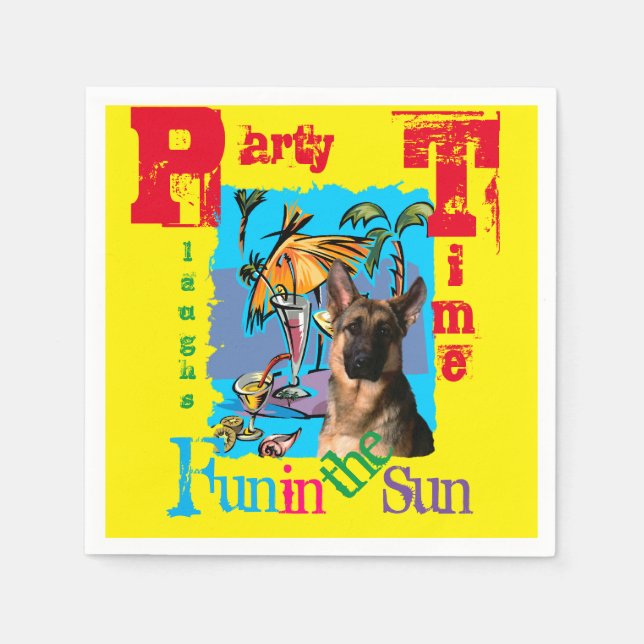 Guardanapo De Papel German shepherd (Frente)