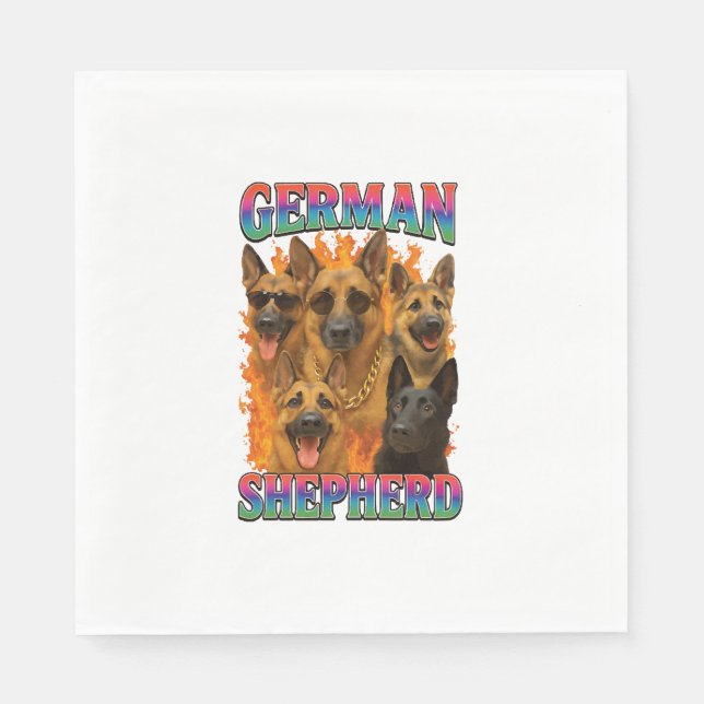 Guardanapo De Papel German Shepherd (Frente)