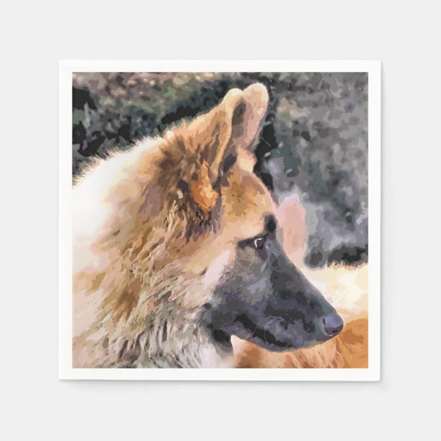 GUARDANAPO DE PAPEL GERMAN SHEPHERD DOG (Frente)