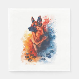 Guardanapo De Papel German shepherd - Impressões de caminho através do
