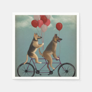 Guardanapo De Papel German shepherd Tandem