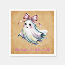 Guardanapo De Papel Ghost Birthday Mash, Garota de Cadeias