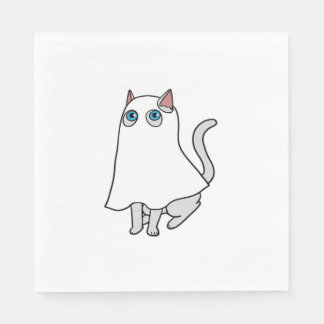 Guardanapo De Papel Ghost Cat Classic T-Shirt_2