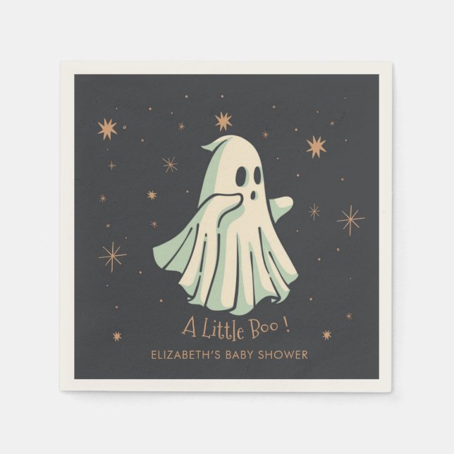 Guardanapo De Papel Ghost Halloween Chá de fraldas Napkins (Frente)