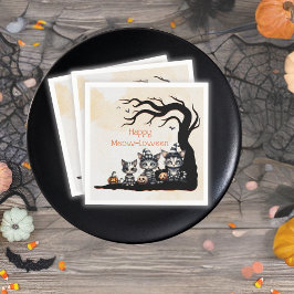 Guardanapo De Papel Ghost Kitten Adorável, Restido de Halloween