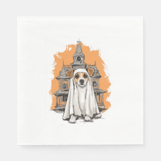 Guardanapo De Papel Ghost Pup - Figurino de Cachorro Louco