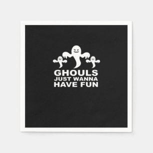 Guardanapo De Papel Ghouls Só Quer Divertir-Se No Halloween Engraçado