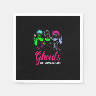 Guardanapo De Papel Ghouls Só Quer Se Divertir - Engraçado Halloween D