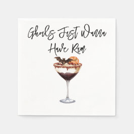 Guardanapo De Papel "Ghouls Só Quer Ter Rum" Papel Napkin