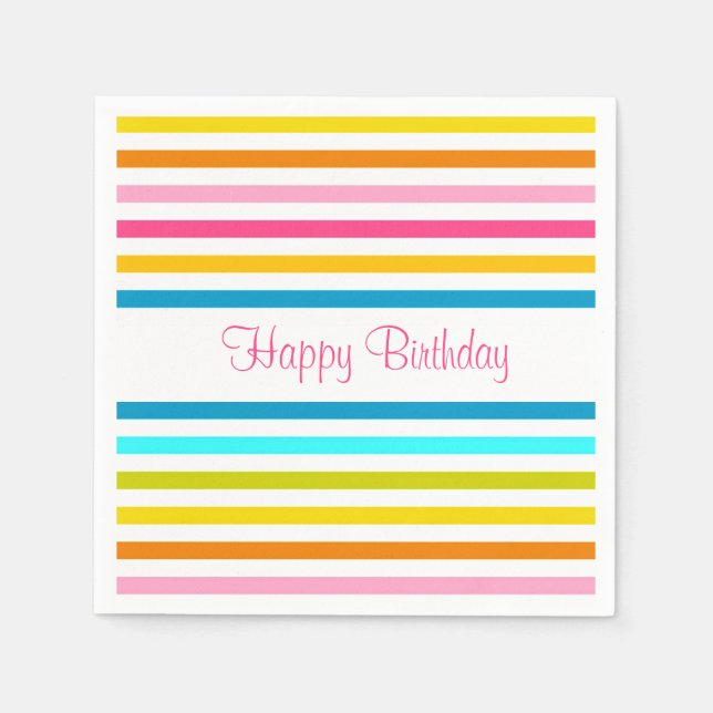 Guardanapo De Papel gibis de doces estilo primavera de verão (Frente)