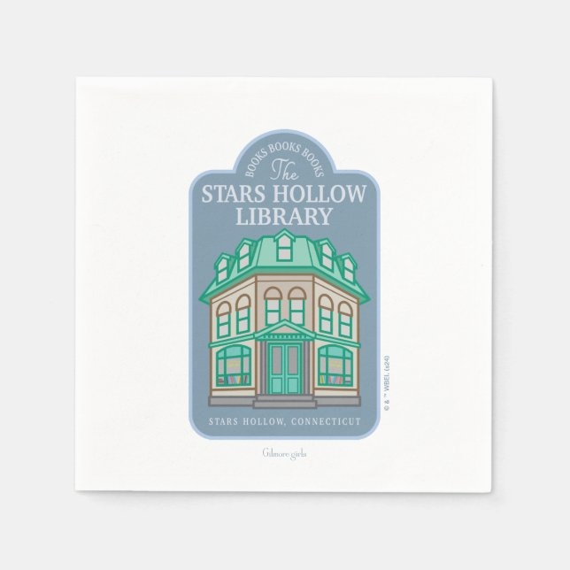 Guardanapo De Papel Gilmore Girls | Biblioteca Hollow de Estrelas (Frente)