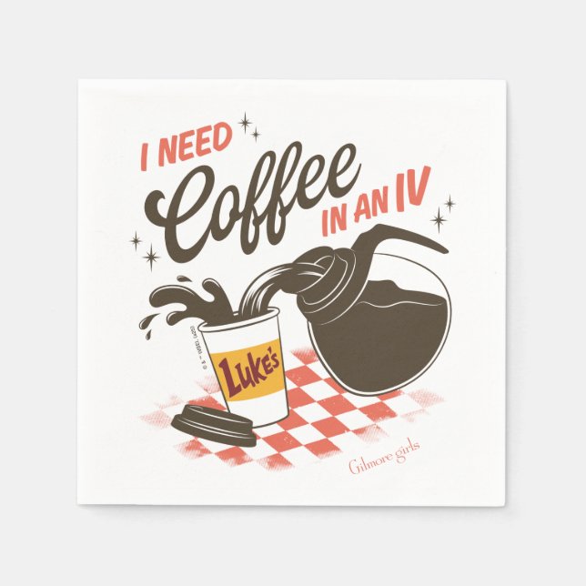 Guardanapo De Papel Gilmore Girls Luke’s Coffee IV Quote (Frente)