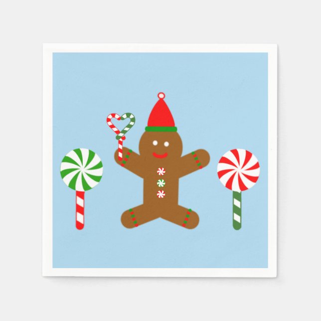 Guardanapo De Papel Gingerbird Man #1 Napkins (Frente)