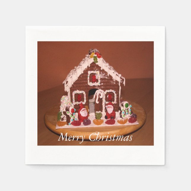 Guardanapo De Papel Gingercake House (Frente)