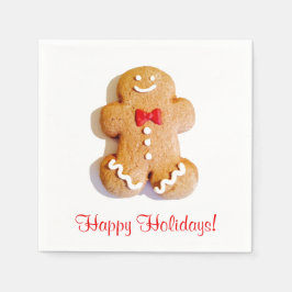 Guardanapo De Papel Gingercake Man Cookies Holidays Xmas