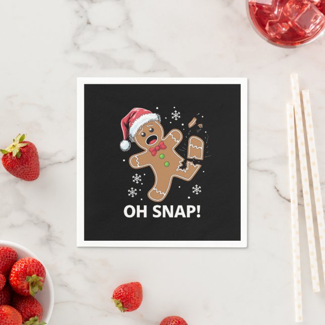 Guardanapo De Papel Gingercake Man Oh Snap Christmas Cookie (Insitu)