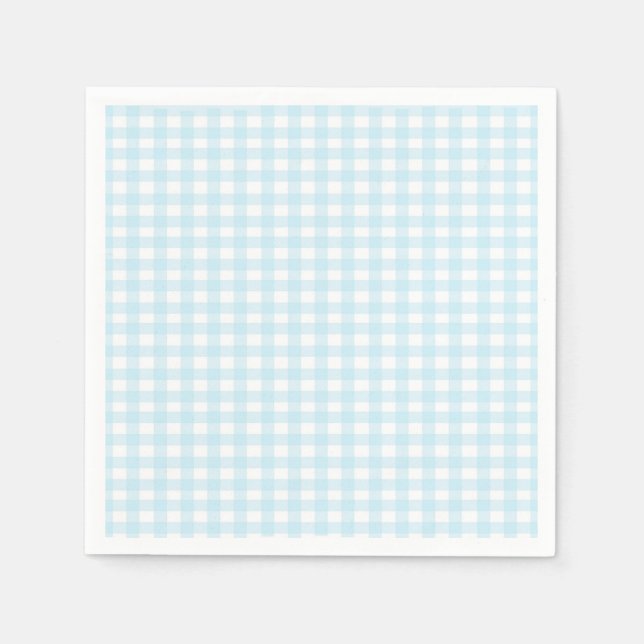 Guardanapo De Papel Gingham Azul 1 (Frente)
