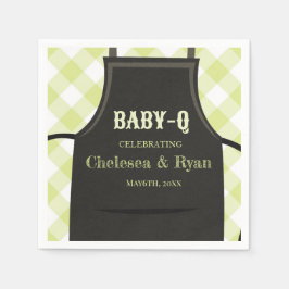 Guardanapo De Papel Gingham Bbq Baby shower 