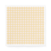 Gingham Napkin amarelo
