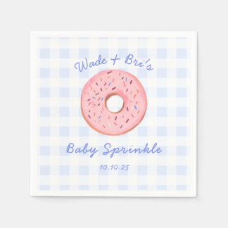 Guardanapo De Papel Gingham Rosquinha de Gingham Personalizado, Sprink