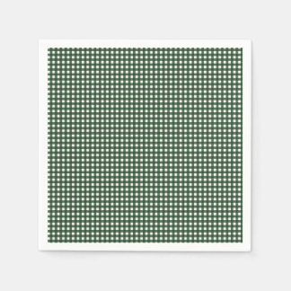 Guardanapo De Papel Gingham Verde e Branco