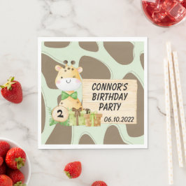 Guardanapo De Papel Girafa Bonita Para Bebês