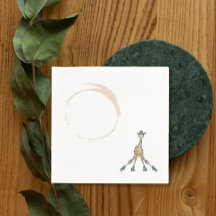 Girafa em skates para chá de fraldas