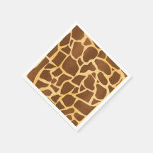 Giraffe Impressão Napkins