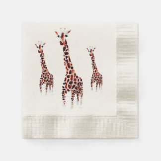 Guardanapo De Papel Giraffe Selvagem Animal