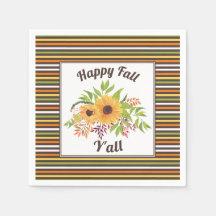 Girassóis, listras Feliz outono Y