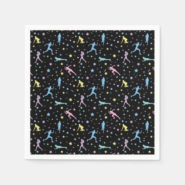 Guardanapo De Papel Girls Cross Country, Track Field, Marathon Runner (Frente)