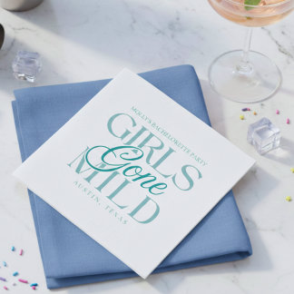 Guardanapo De Papel Girls Gone Mild Blue Bachelorette