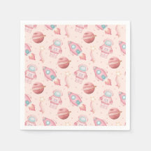 Girls Space Birthday Kids Pink Astronaut