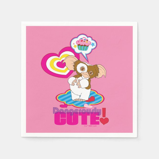 Guardanapo De Papel Gizmo | Cute perigoso (Frente)