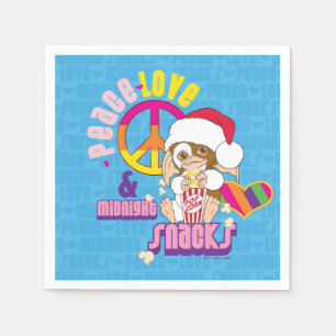 Guardanapo De Papel Gizmo Peace Love & Midnight Snacks
