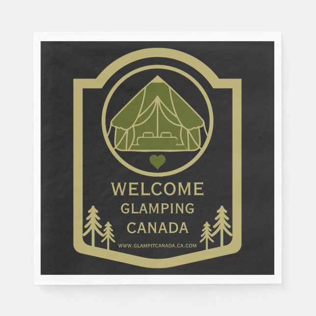 Guardanapo De Papel Glaming Canada Business (Frente)