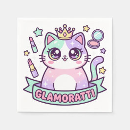 Guardanapo De Papel Glamoratti Gata