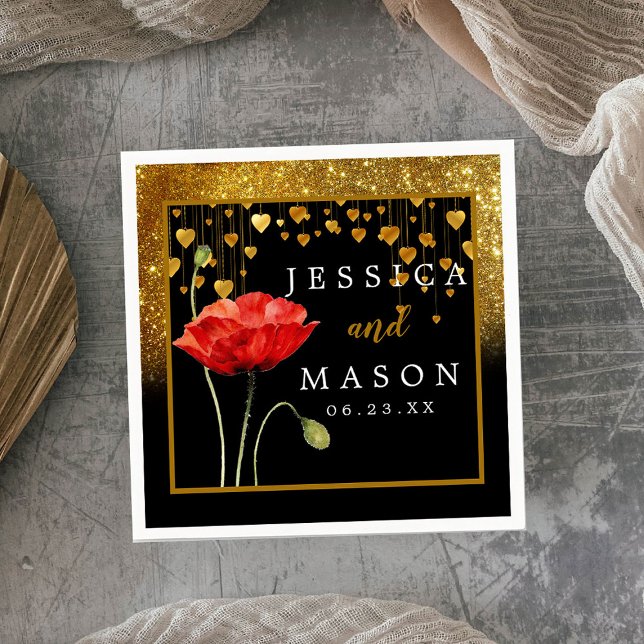 Guardanapo De Papel Glitter Classy Weding Cocktail Napkins (Criador carregado)